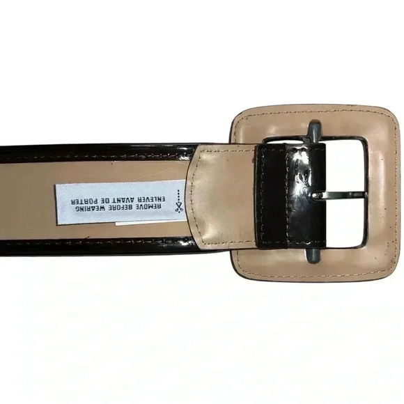 Women’s Belt wide square buckle straw - Picture 5 of 7